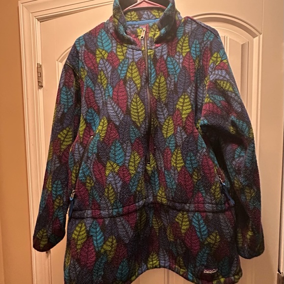 Vintage Patagonia Women’s Leaf Pattern Jacket - Blue, Green, Purple - Picture 1 of 6